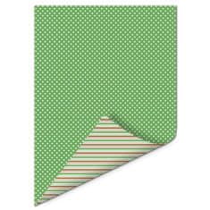 Optys 7593 - Papír A4 oboustranná, 170 g, puntík/proužek zelený - 5 balení