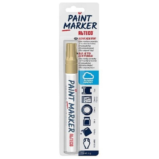 Alteco Popisovač lakový ALTECO Paint Marker 2mm - zlatý - 2 balení