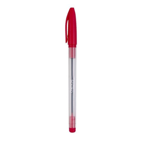 Spoko Kuličkové pero jednorázové SPOKO červené - 15 balení