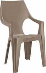 KETER Plastová židle Dante highback Cappuccino