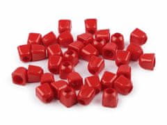 Kraftika 100ks červená plastová koncovka 5 mm