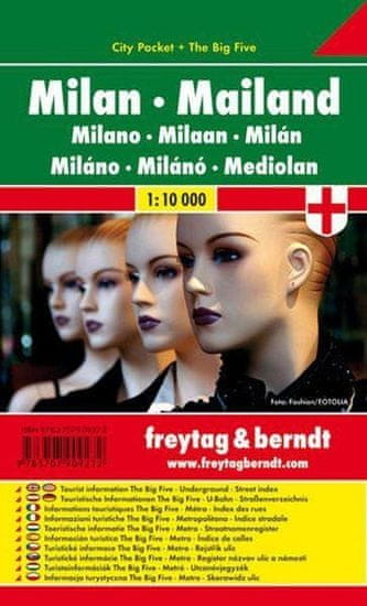 Freytag & Berndt PL 110 CP Milán 1:10 000 / kapesní plán města
