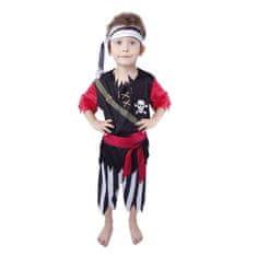 Rappa Dětský kostým pirát se šátkem (M)