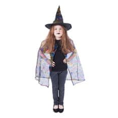 Rappa Dětský plášť s pavučinou čarodějnice s kloboukem