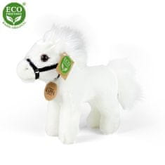 Rappa Plyšový kůň bílý 20 cm ECO-FRIENDLY