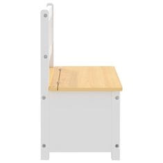 shumee Dětská úložná lavice bílá a béžová 60 x 30 x 55 cm MDF