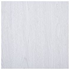 Greatstore Samolepicí podlahové desky 5,11 m2 PVC bílé