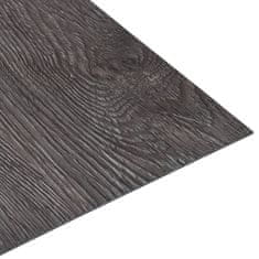 Greatstore Samolepicí podlahové desky 5,11 m2 PVC hnědé