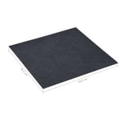 Greatstore Samolepící podlahové desky 5,11 m2 PVC černý mramor