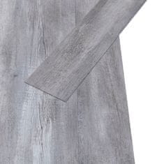 Vidaxl Podlahová krytina PVC 5,02 m2 2 mm samolepicí matné šedé dřevo