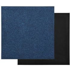 Vidaxl Kobercové podlahové dlaždice 20 ks 5 m2 50 x 50 cm tmavě modré