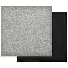 Greatstore Kobercové podlahové dlaždice 20 ks 5 m2 50 x 50 cm světle šedé