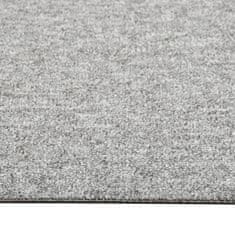 Greatstore Kobercové podlahové dlaždice 20 ks 5 m2 50 x 50 cm světle šedé