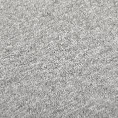 shumee Kobercové podlahové dlaždice 20 ks 5 m2 50 x 50 cm světle šedé