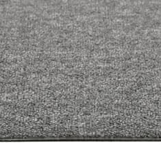 shumee Kobercové podlahové dlaždice 20 ks 5 m2 50 x 50 cm šedé