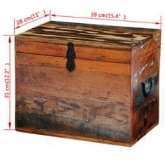 Petromila Úložný box recyklované masivní dřevo 