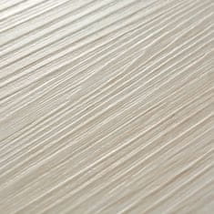 Greatstore Samolepicí podlahová krytina PVC 5,02 m2 2 mm dub klasický bílý