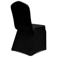 Petromila Potahy na židle napínací černé 18 ks