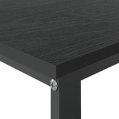 Greatstore Počítačový stůl černý 110 x 60 x 73 cm dřevotříska