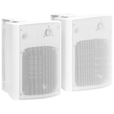 Vidaxl Nástěnné stereo reproduktory 2 ks bílé indoor outdoor 120 W