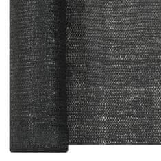 Vidaxl Stínící tkanina černá 2 x 25 m HDPE 195 g/m2