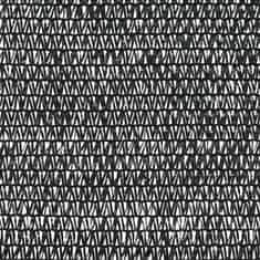Vidaxl Stínící tkanina černá 1,5 x 50 m HDPE 75 g/m2