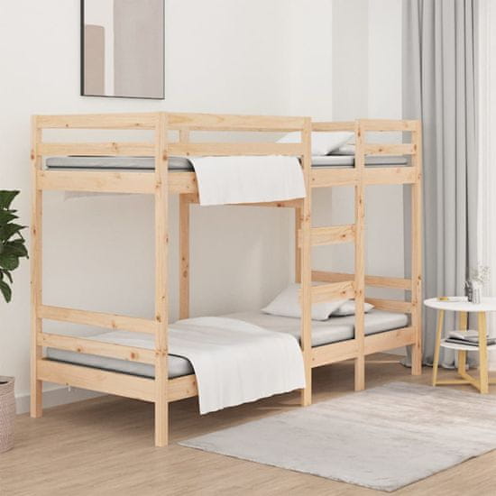 Vidaxl Patrová postel 90 x 190 cm masivní borové dřevo