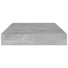 Vidaxl Police na knihy 4 ks betonově šedé 100 x 10 x 1,5 cm kompozit