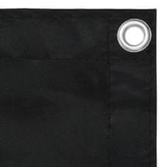 Vidaxl Balkónová zástěna černá 120 x 400 cm oxfordská látka