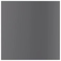 Vidaxl Přídavné police 8 ks šedé vysoký lesk 40x40x1,5 cm dřevotříska