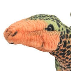 Vidaxl Stojící plyšová hračka, dinosaurus stegosaurus, zelený, XXL