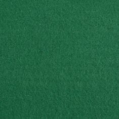 Vidaxl Výstavní koberec hladký 1x24 m zelený