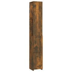 Greatstore Koupelnová skříňka kouřový dub 25x25x170 cm kompozitní dřevo