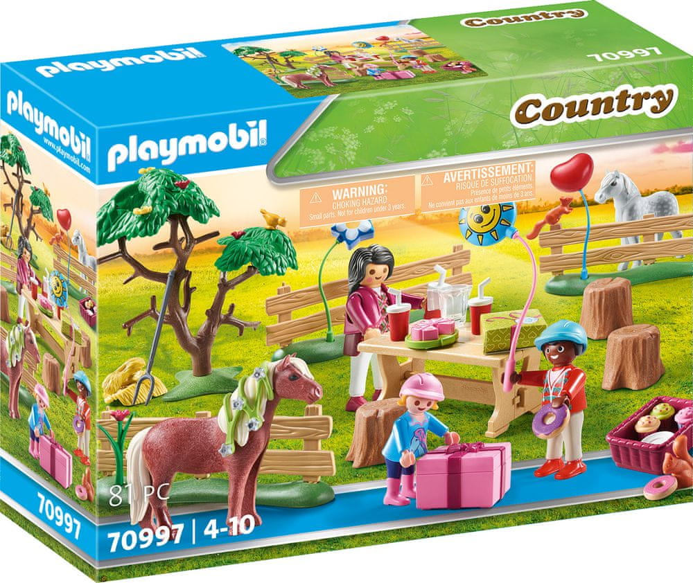 Levně Playmobil 70997 Oslava narozenin na farmě s poníky