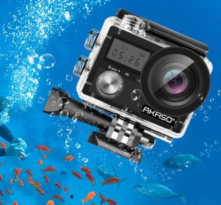  sodobna akcijska kamera akaso Brave 4 čudovite fotografije visokokakovostni videoposnetki različni načini polnilna baterija visoka vzdržljivost 