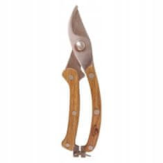 Esschert Design Zahradní nůžky, nerez, dřevěná rukojeť