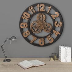Petromila Nástěnné hodiny kovové 58 cm zlato-černé