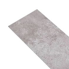 Vidaxl Podlahová krytina PVC 5,02 m2 2 mm samolepicí zemitě šedá