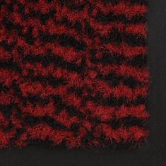 Vidaxl Protiprachová obdélníková rohožka všívaná 120x180 cm červená