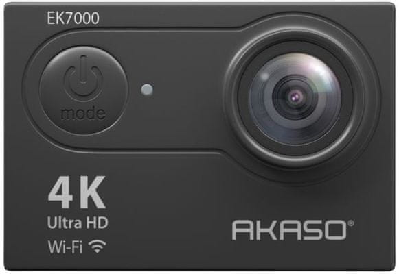  moderná akčná kamera akaso Brave EK7000 krásne fotografie vysoko kvalitné videá rôzne režimy nabíjacie batérie vysoká odolnosť 