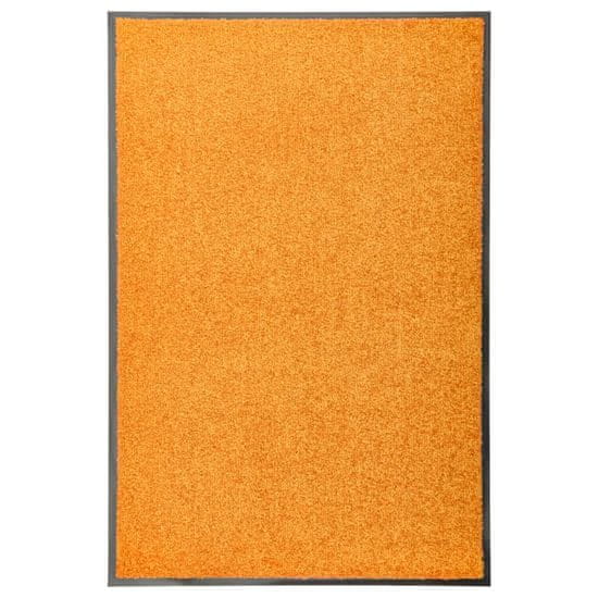 Vidaxl Rohožka pratelná oranžová 60 x 90 cm