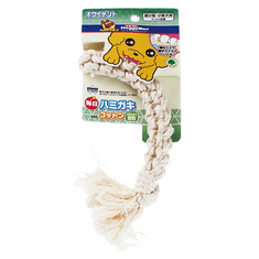 Japan Premium Dvouřadý provaz ve tvaru copu pro hloubkové čištění zubů z přírodní bavlny bez barviv. SS