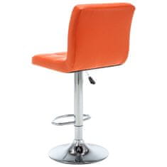 Vidaxl Barové stoličky 2 ks oranžové umělá kůže
