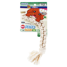 Japan Premium Dvouřadý provaz ve tvaru copu pro hloubkové čištění zubů z přírodní bavlny bez barviv. S