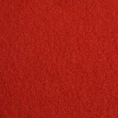 Vidaxl Výstavářský koberec hladký 1,2 x 12 m červený