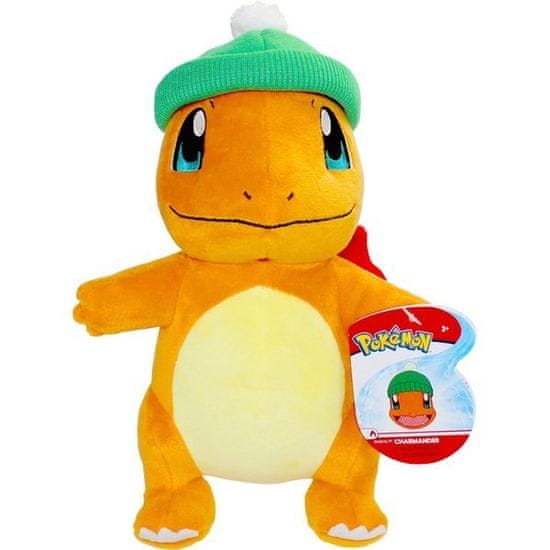 Jazwares Pokémon plyšová hračka Vánoční edice Charmander 20 cm