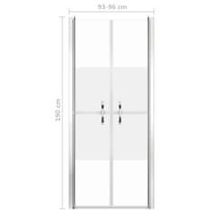 Vidaxl Sprchové dveře polomatné ESG 96 x 190 cm