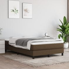 shumee Box spring postel s matrací tmavě hnědá 120x190 cm textil