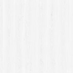 Vidaxl Samolepící tapety na dveře 4 ks bílé dřevo 210 x 90 cm PVC