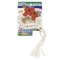 Japan Premium Dvouřadý provaz ve formě smyčky pro hloubkové čištění zubů z přírodní bavlny bez barviv. SS
